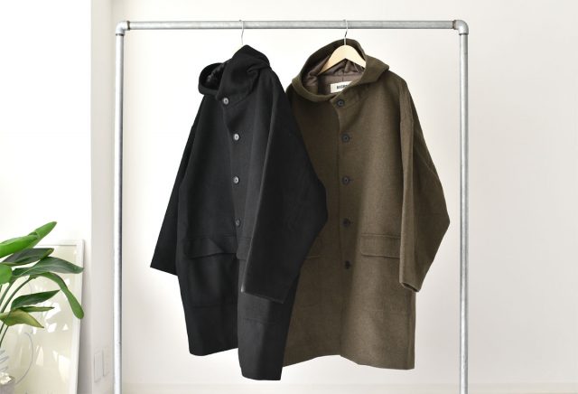 BASISBROEK - CIRCUS - Oversized Melton Hooded Coat