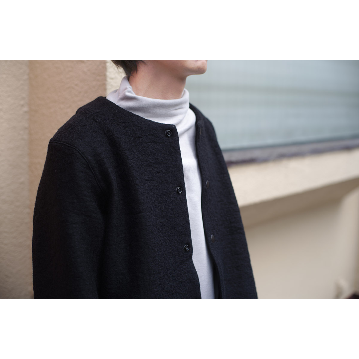 Jackman（ジャックマン）Wool Collarless Jacket | Daily Blog | FENEST