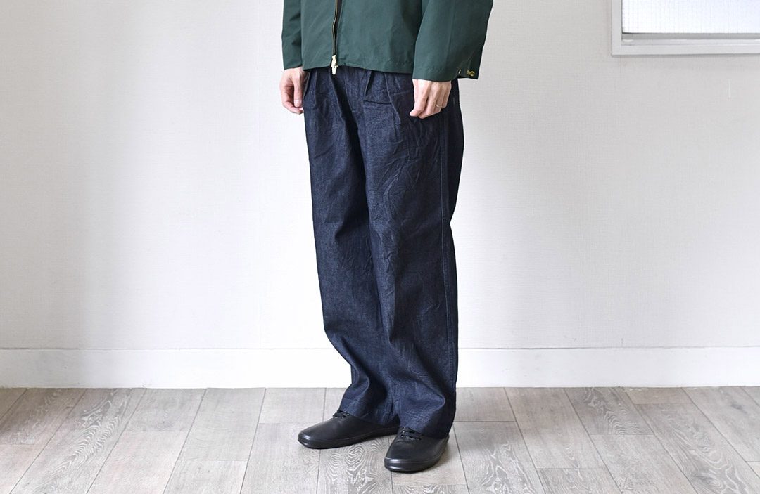 STILL BY HAND（スティルバイハンド） – Inbox-Tuck Wide Tapered Denim Pants – – Daily  Blog | FENEST