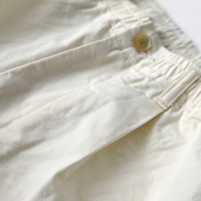STILL BY HAND（スティルバイハンド） Cotton/Silk 1tuck Pants
