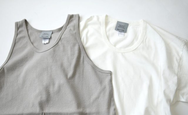 BETTER（ベター）U NECK UNDER T-SHIRT&UNDER TANK-TOP