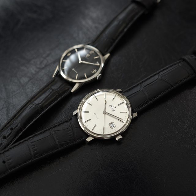 ANTIQUE - OMEGA - 1960s Black Dial & 1970s De Ville
