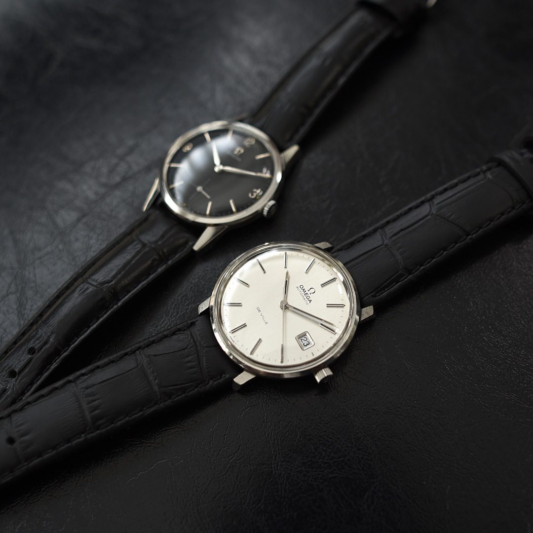 ANTIQUE – OMEGA – 1960s Black Dial & 1970s DE VILLE – Daily ANTIQUE – OMEGA – 1960s Black Dial & 1970s DE VILLE – Daily