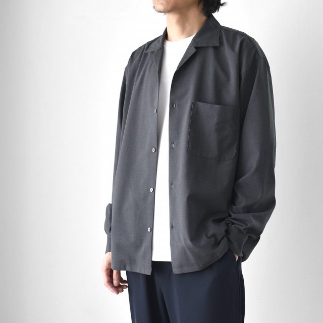 LAMOND ノーカラージャケット ラモンド カーディガン シャツ firmum LAMOND ノーカラージャケット ラモンド カーディガン シャツ