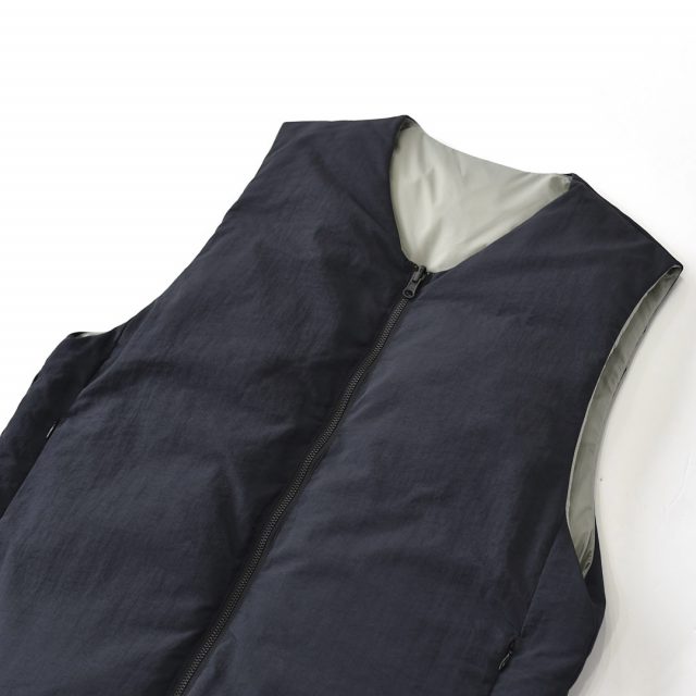 LAMOND(ラモンド)Light Shell Reversible Down Vest - Black