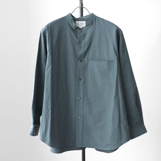 STILL BY HAND(スティルバイハンド)Cotton/Linen Band Collar Shirt