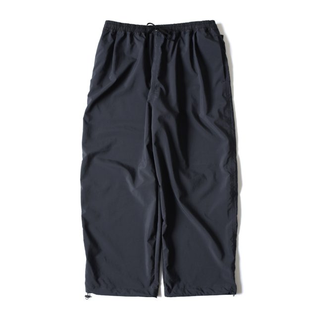 Still by hand | Airy Wide Pants - Ink Black | Men | Blue