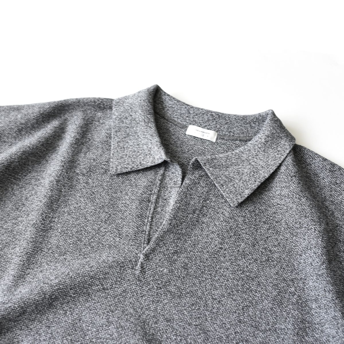 crepuscule Moss Stitch Polo Black - Mens | rroomm