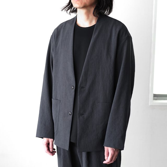 LAMOND（ラモンド）No Collar Shari Jacket / Shari Pants / New
