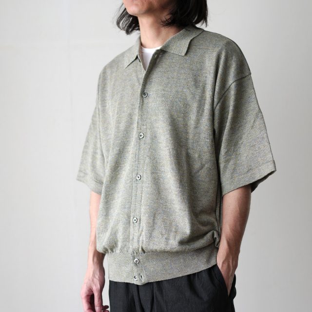 トップス crepuscule Linen Short Sleeve Shirt セール】crepuscule / Linen Short Sleeve Shirt（シャツ
