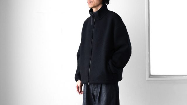 LAMOND（ラモンド）Pure Super100s Lambs Wool Fleece Blouson
