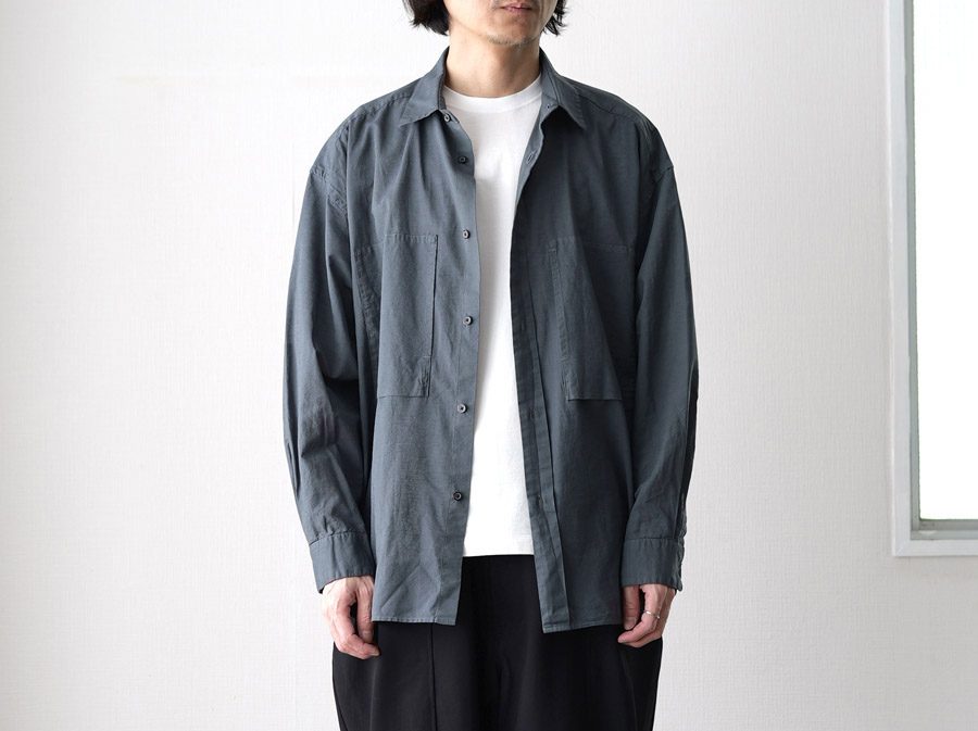 STILL BY HAND（スティルバイハンド）Cotton/Hemp Overdyed Shirts