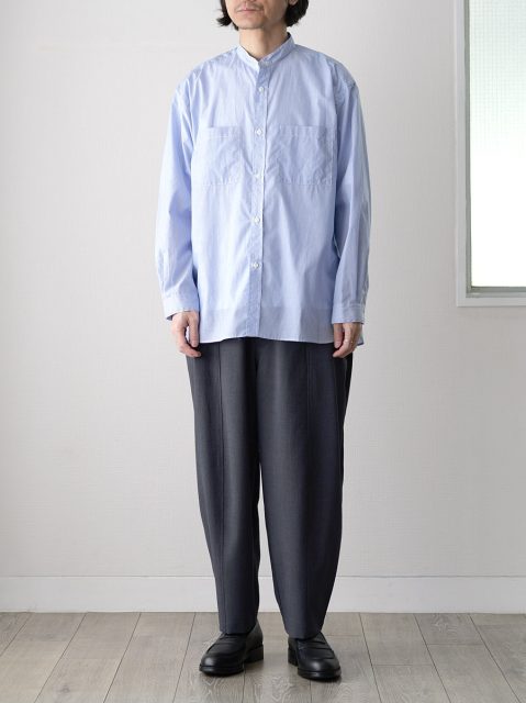 STILL BY HAND（スティルバイハンド）Striped Cotton Band Collar