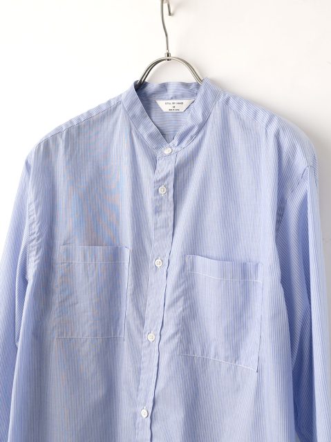 STILL BY HAND（スティルバイハンド）Striped Cotton Band Collar
